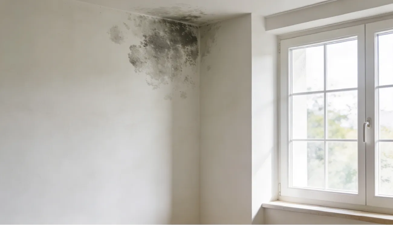 Moho en pared de vivienda en Córdoba